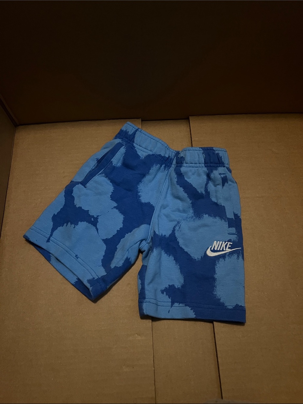 Nike Boys' Blue Tie-Dye Athletic Shorts